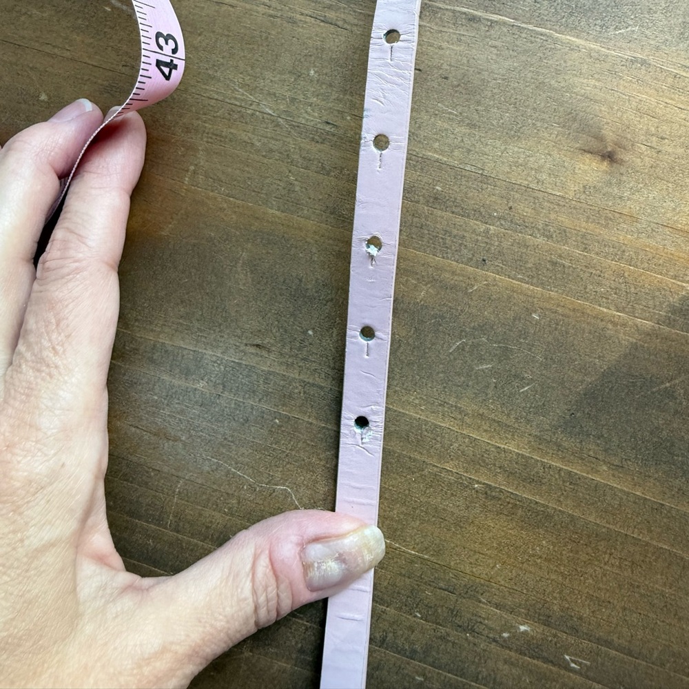 Pink and silver Calvin Klein thin belt L - Picture 6 of 6
